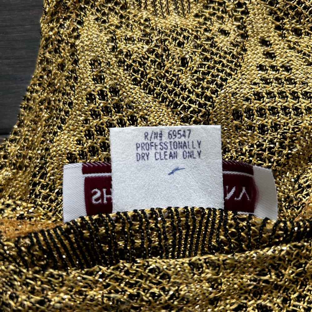 Gold Patterned Fringe Top - Picture 10 of 14